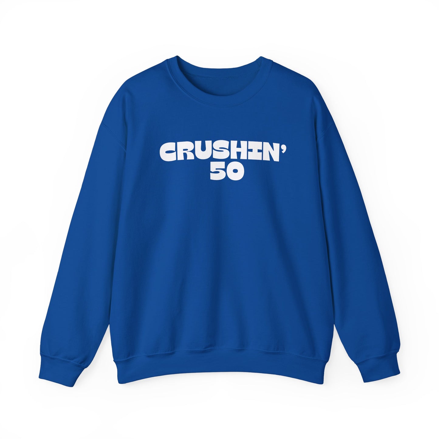 50th Birthday Sweatshirt, Crushin' 50 Crewneck, 50th Birthday gift for Milestone birthday, Vintage 1975 birthday