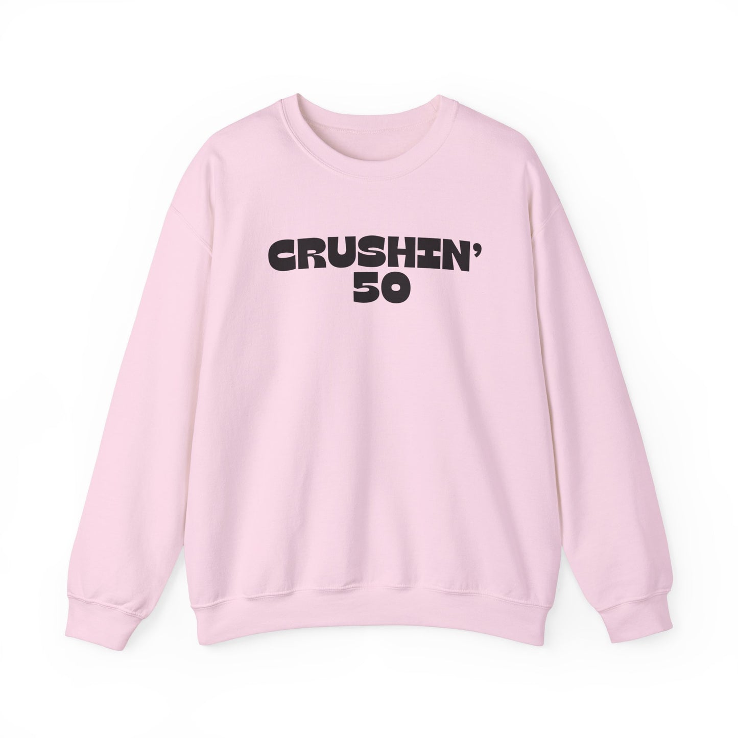 50th Birthday Sweatshirt, Crushin' 50 Crewneck, 50th Birthday gift for Milestone birthday, Vintage 1975 birthday