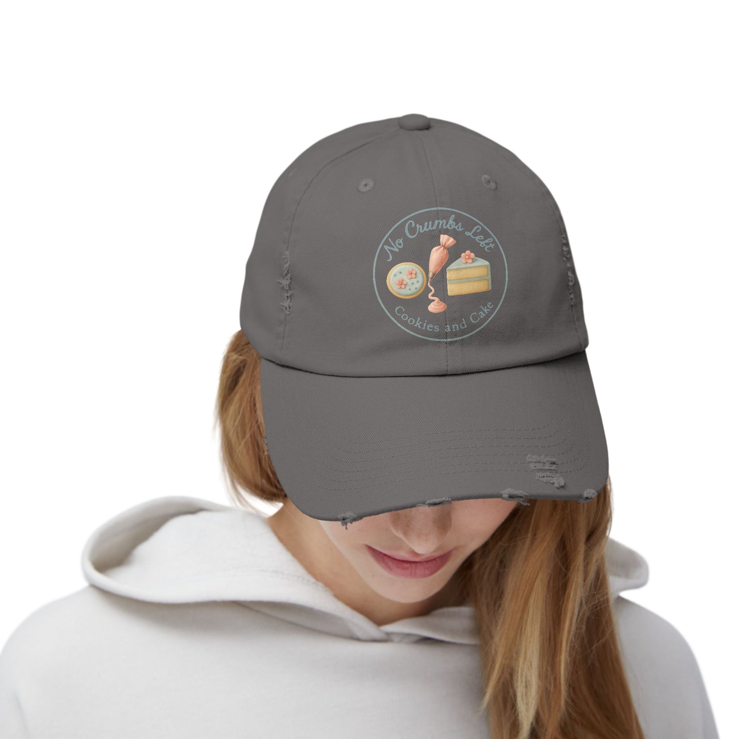 No Crumbs Left Distressed Hat