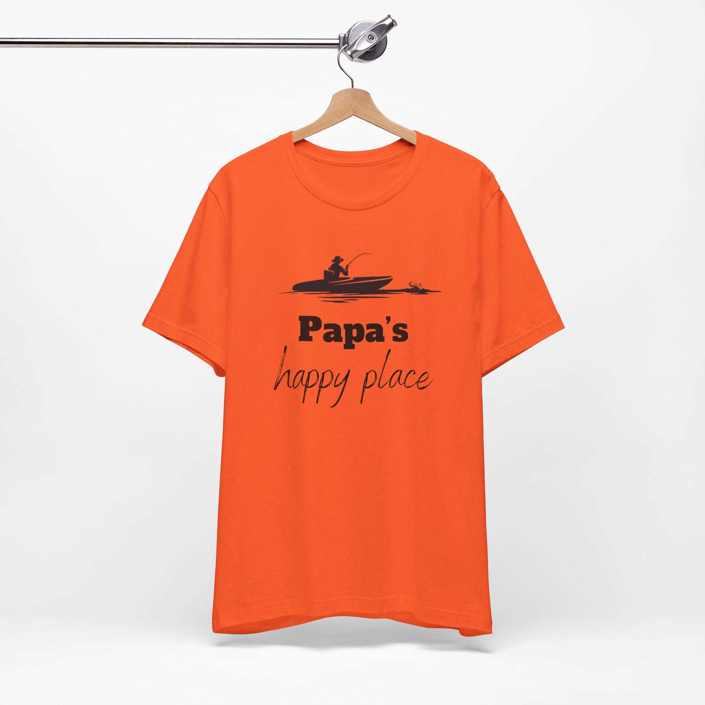 Papa's Happy Place, Gift for Papa, Grandpa Gift, PePaw Gift for, Papa Gift, Papa Shirt, Father's Day Gift for Dad