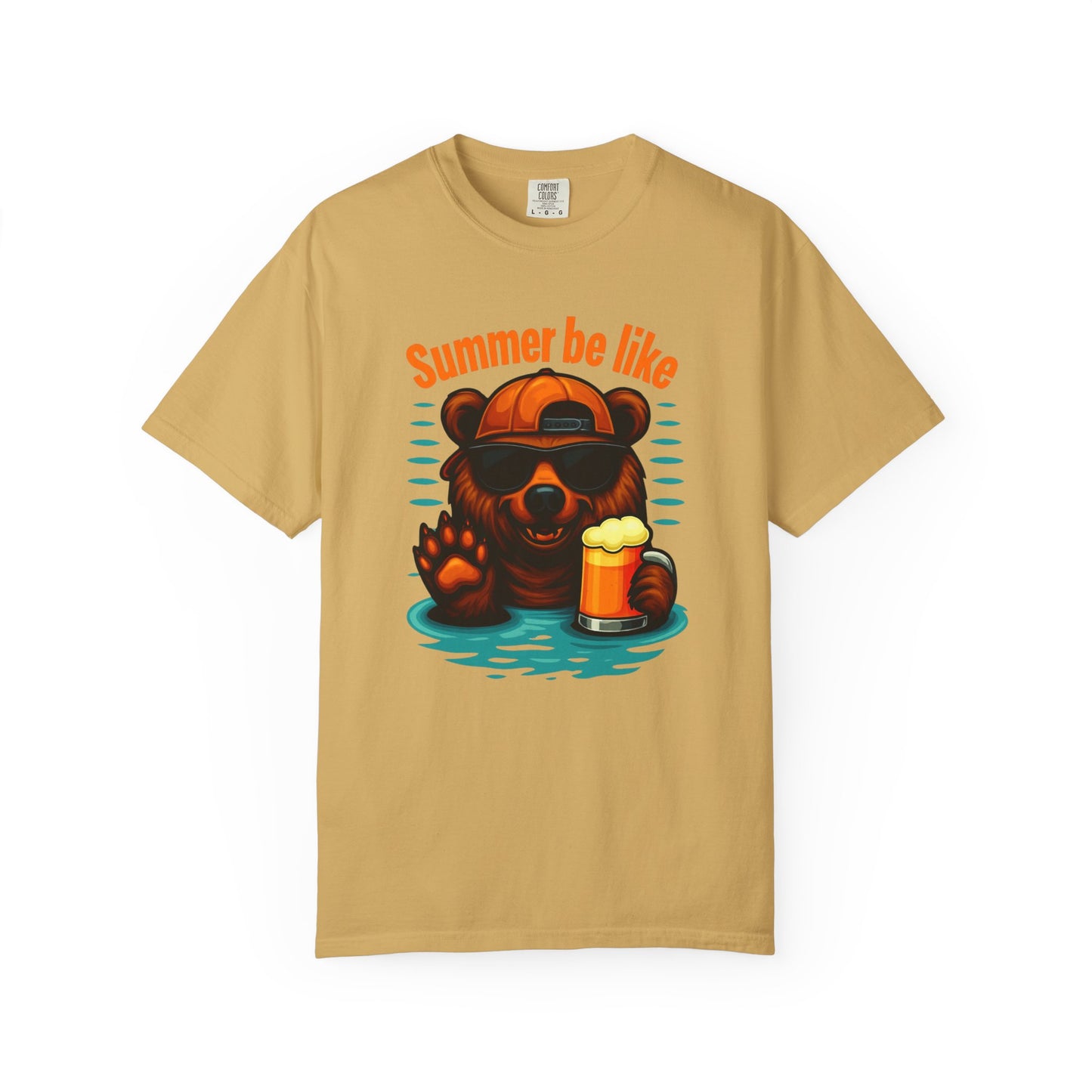 Summer Be Like Bear Shirt, Funny Dad Shirt, Summer Shirt, Mens Boating Shirt, Mens Pool Party Shirt, Camping Shirt, Gift for Him