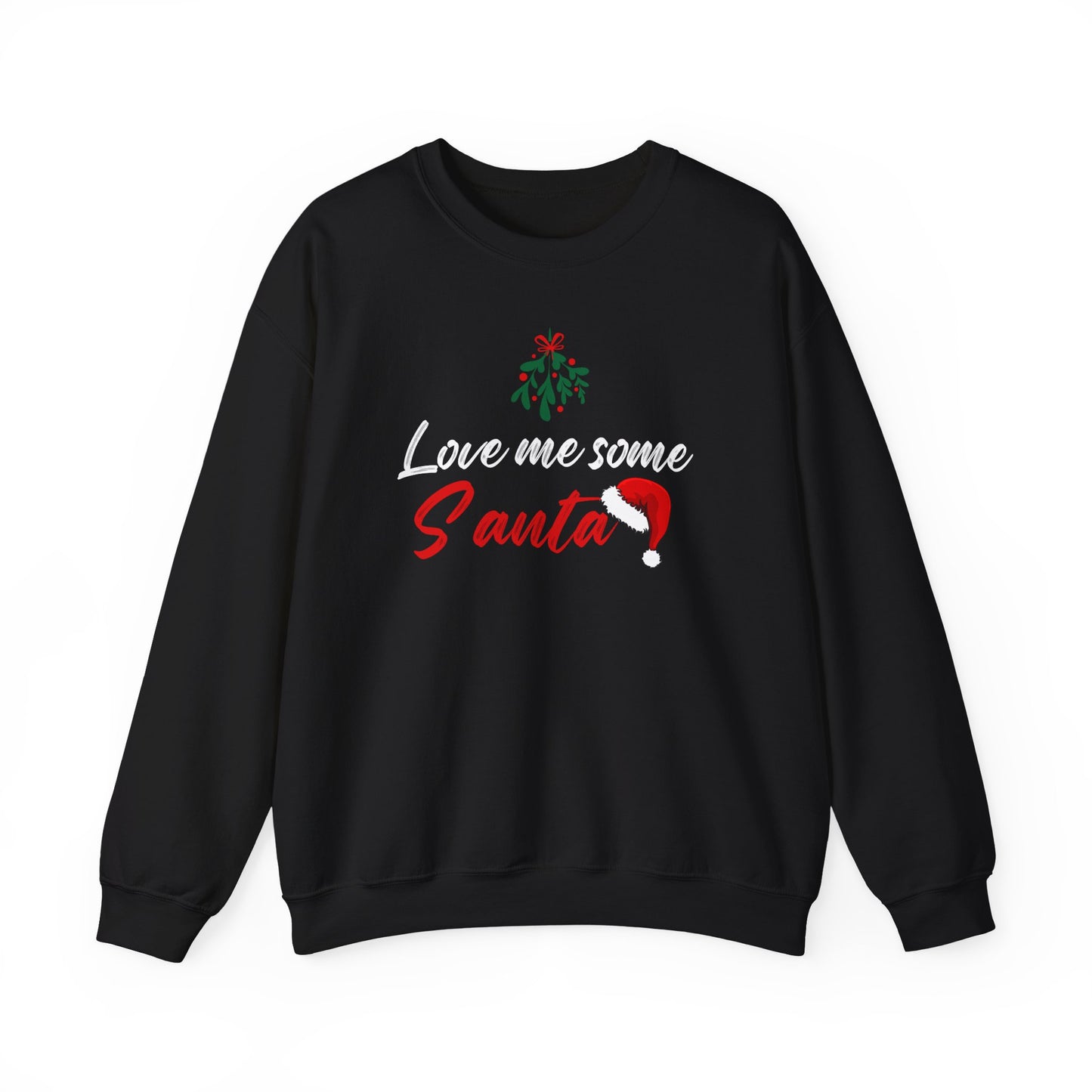 Love Me Some Santa Hoodie, Mistletoe Shirt, Gift for Wife, Grandma Christmas Sweatshirt Gift for Mom Mrs. Clause Hoodie, Gift for Girlfriend
