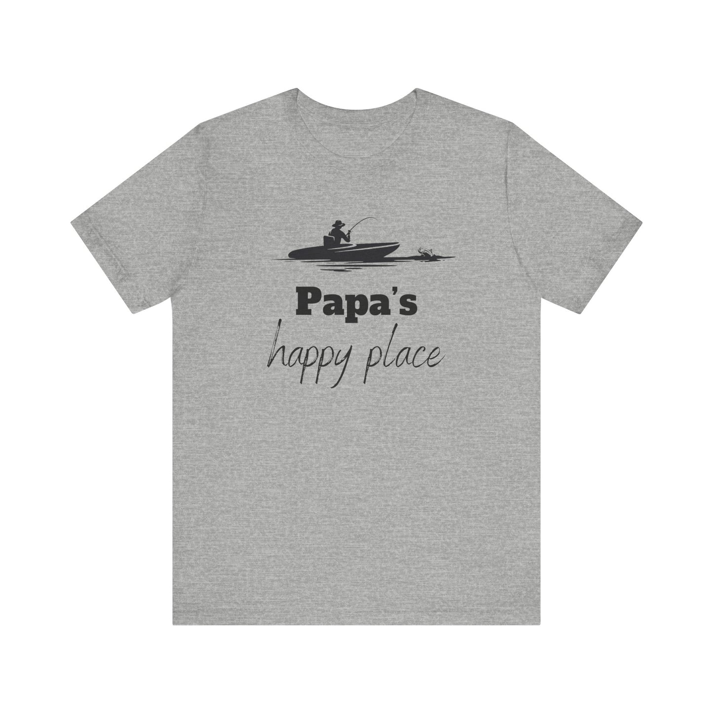 Papa's Happy Place, Gift for Papa, Grandpa Gift, PePaw Gift for, Papa Gift, Papa Shirt, Father's Day Gift for Dad