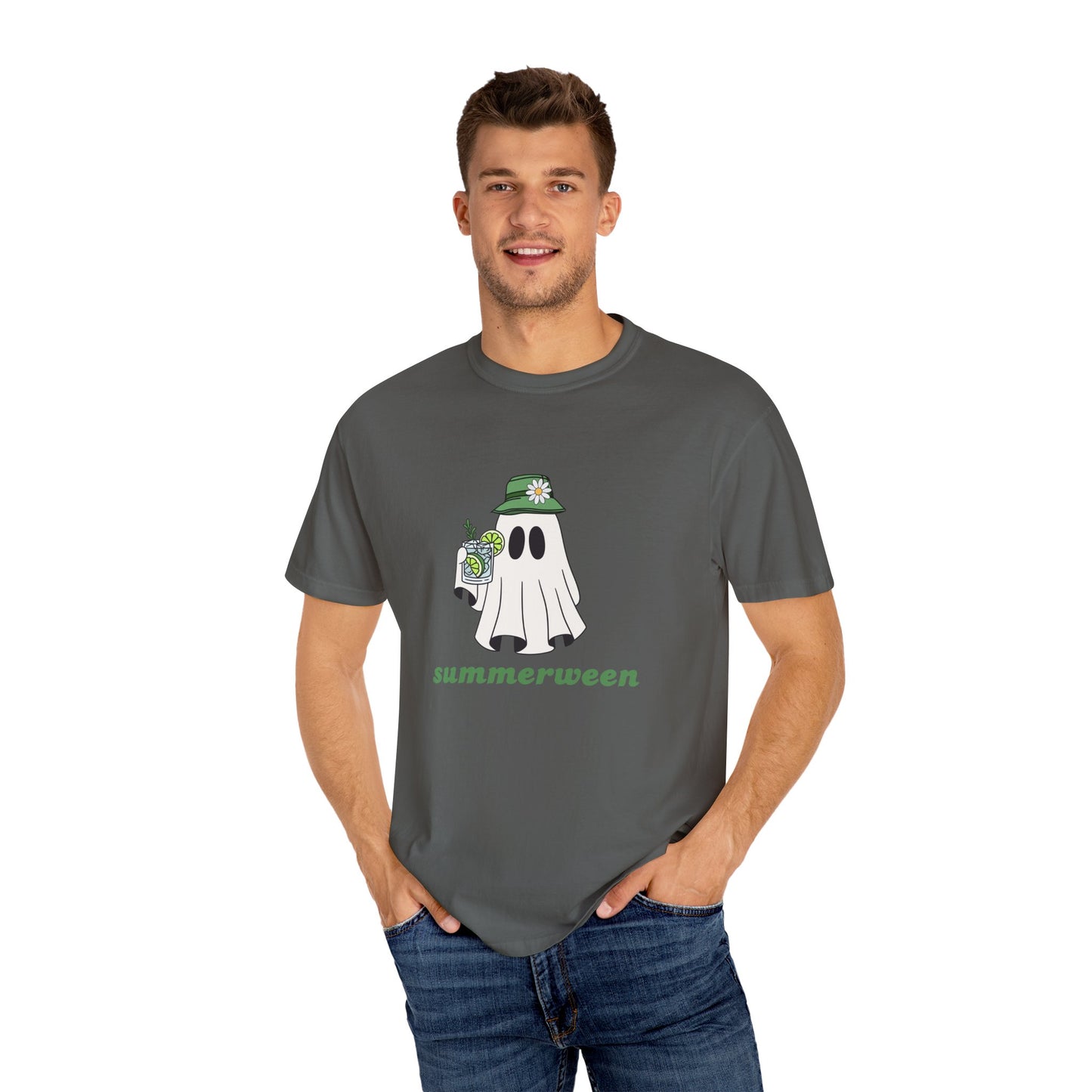 Summerween Ghost Shirt, Comfort Colors Summer Ghost Shirt, Summer Halloween Shirt, Summer Tee, Day Drinking Shirt