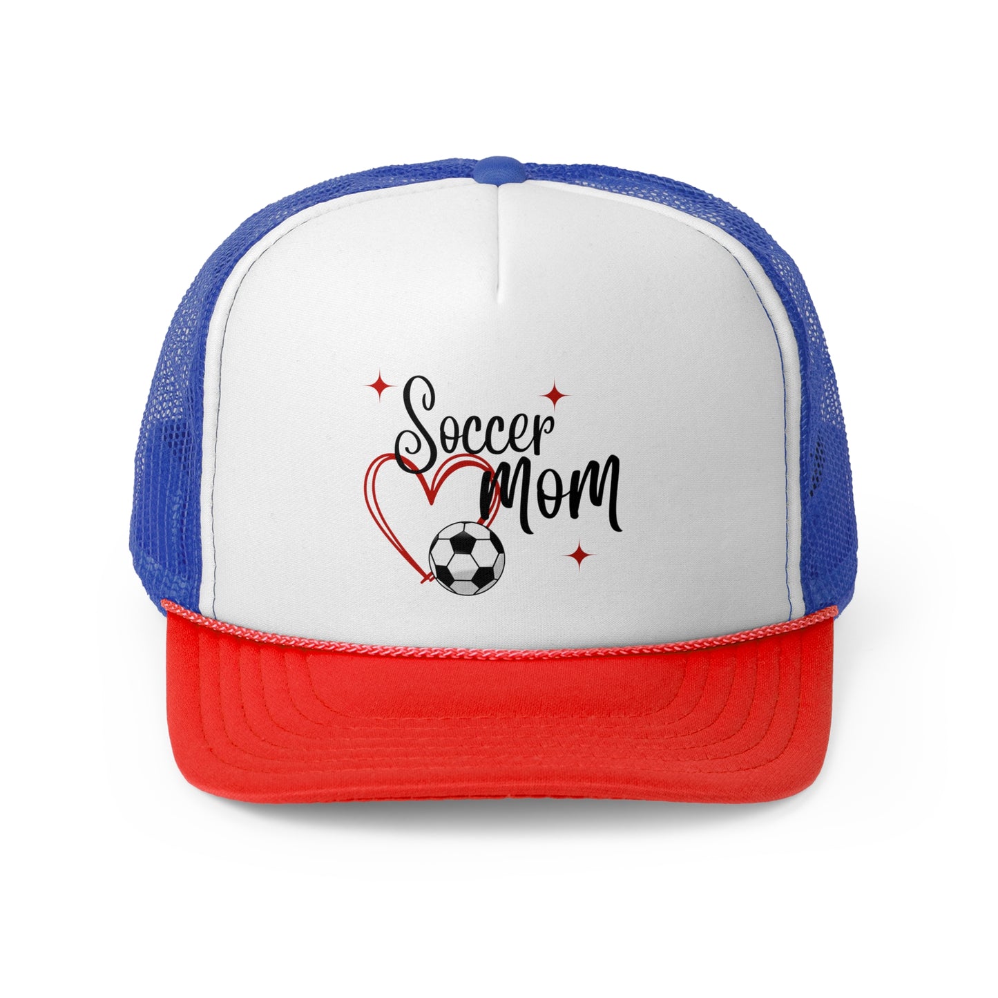 Soccer Mom Trucker Hat, Soccer Mom Hat, Soccer Fan, Soccer Mom Gift for Mom, Soccer Heart Hat, Birthday Gift for Mom