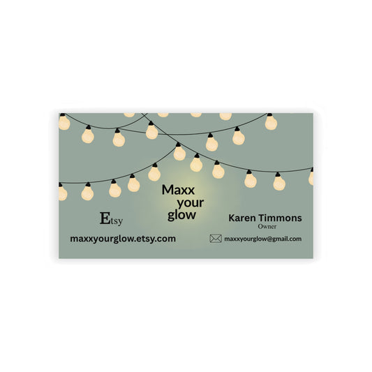 Maxx Your Glow Business Cards