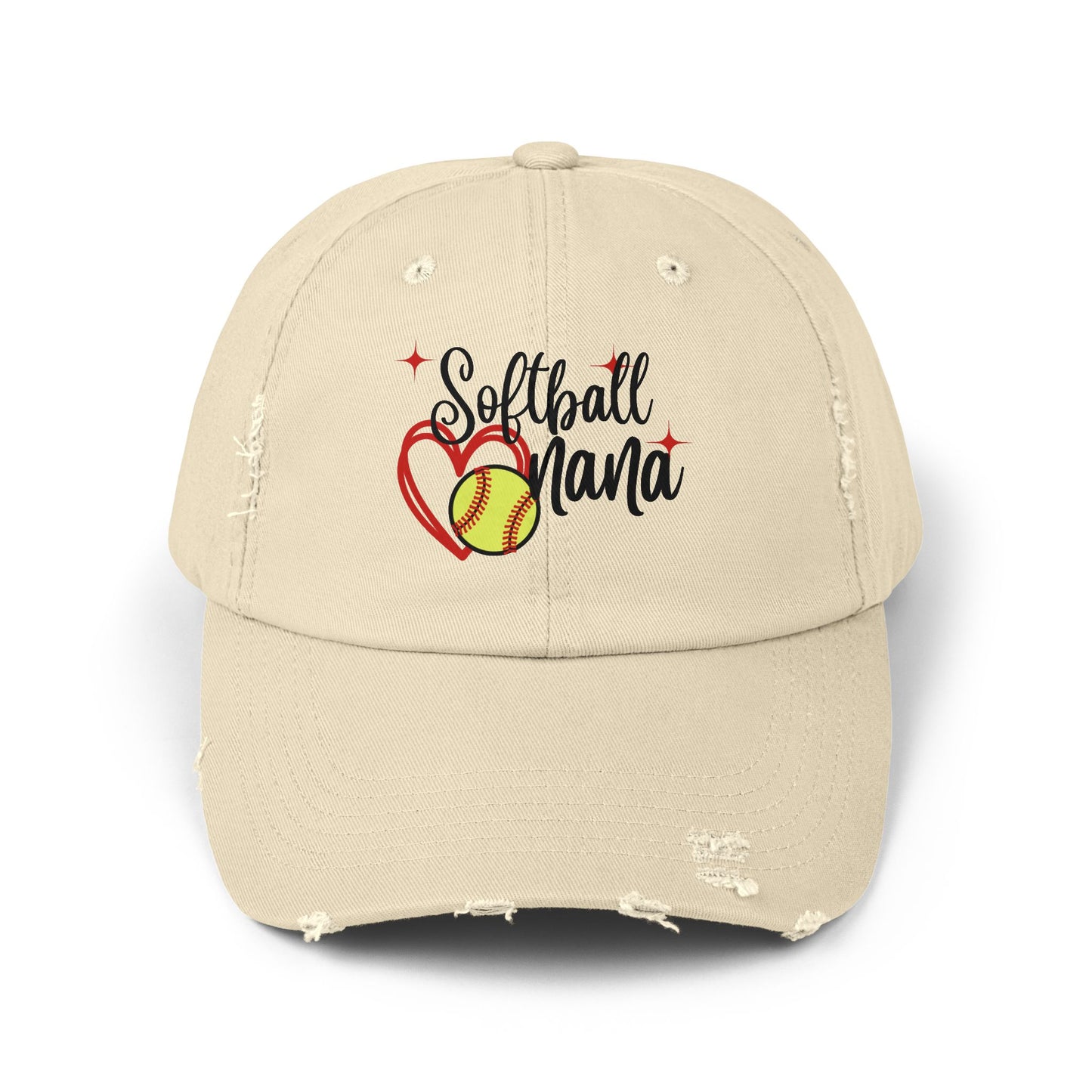 Softball Nana Hat Gift for Mom Softball Heart Hat Gift for Her Cute Softball Hat Mother's Day Gift for Softball Mom