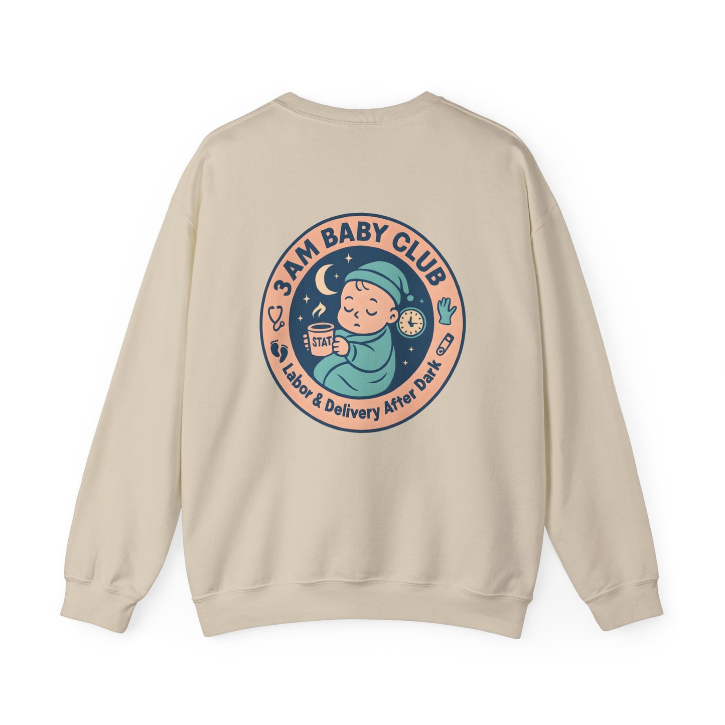 Personalized Labor and Delivery Nurse Sweatshirt, Custom Nurse Night Shift Shirt, RN Name Sweatshirt, Nurse Graduation Gift