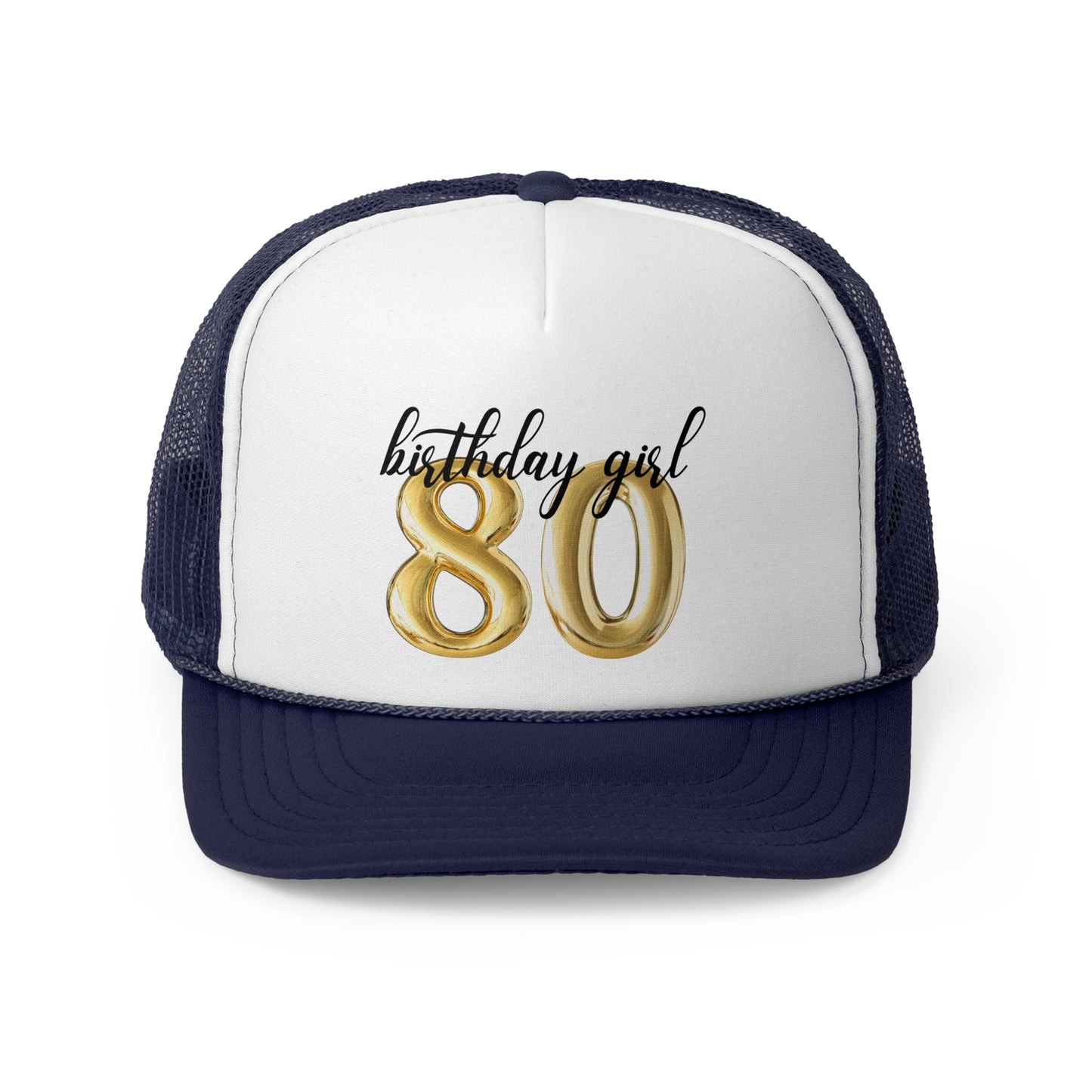 80th Birthday Girl Trucker Hat, 80th Birthday Crew Trucker Hats, Vintage 1945 Birthday Gift for Mom, Gift for Her