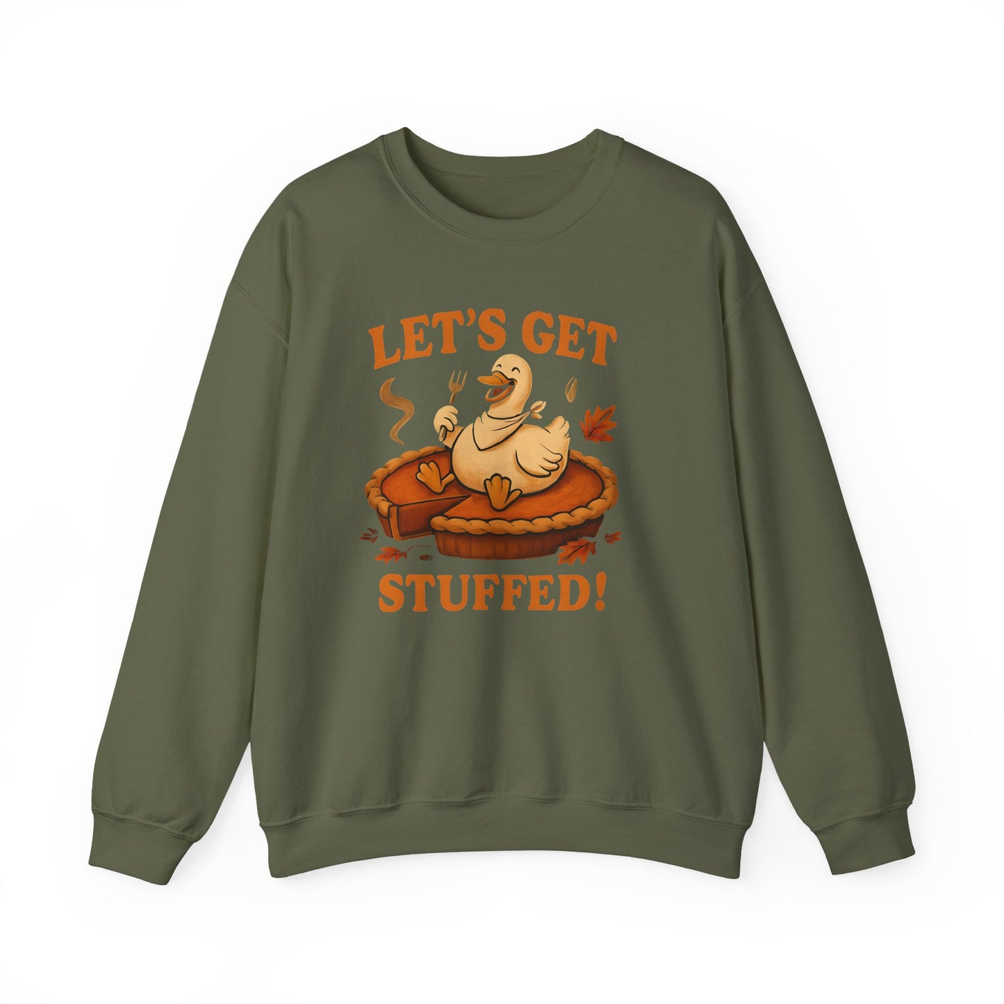 Let's Get Stuffed Sweatshirt, Funny Goose Thanksgiving Sweatshirt, Friendsgiving Shirt, Cozy Fall Sweatshrit, Holiday Sweatshirt