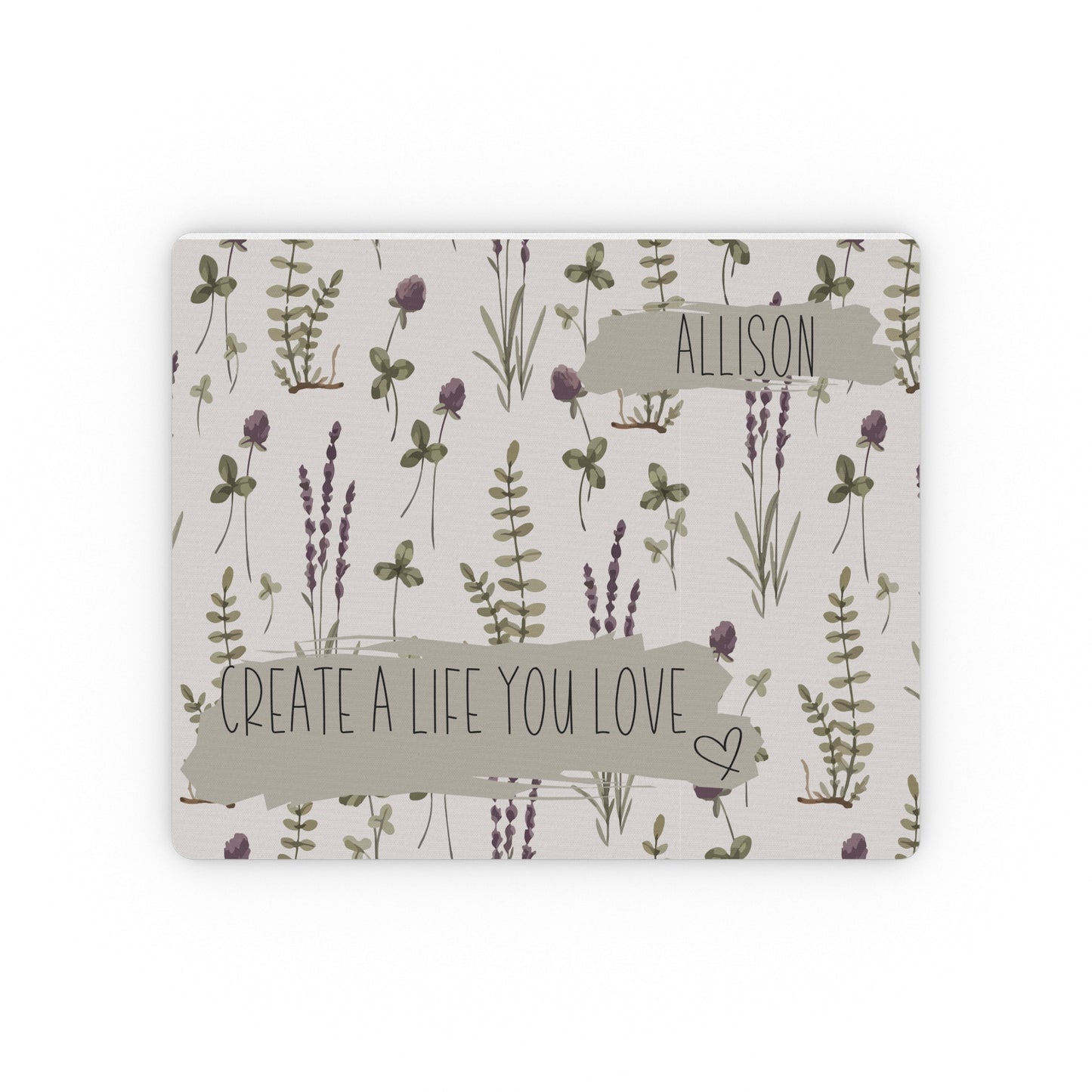 Personalized Inspirational Mouse Pad, Floral Motivational Mousepad Custom Mousepad Home Office Human Resources Gift for Boss Co-Worker