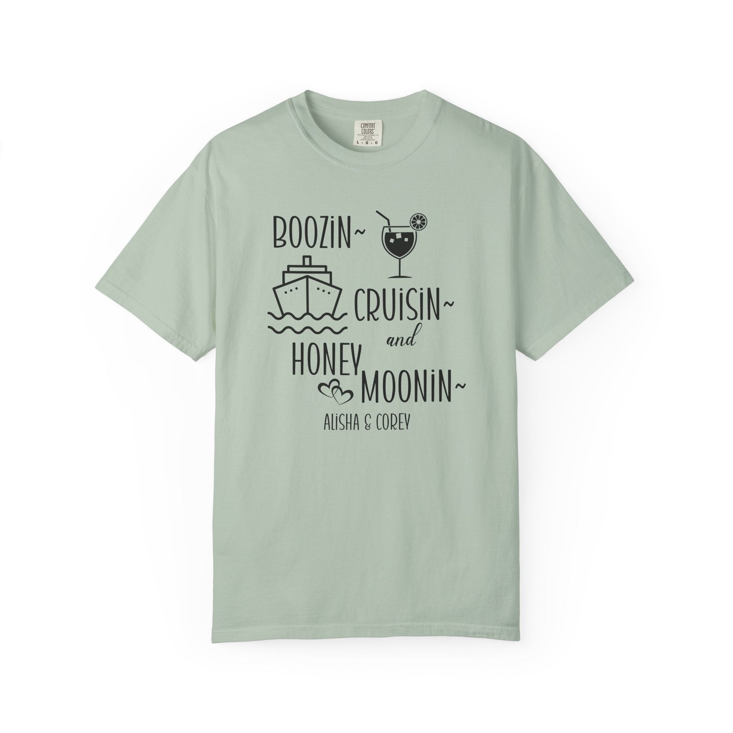 Personalized Honeymoon Cruise Shirts, Matching Couples Shirts, Just Married Shirts, Husband and Wife Tee Shirts, Bride and Groom Shirts