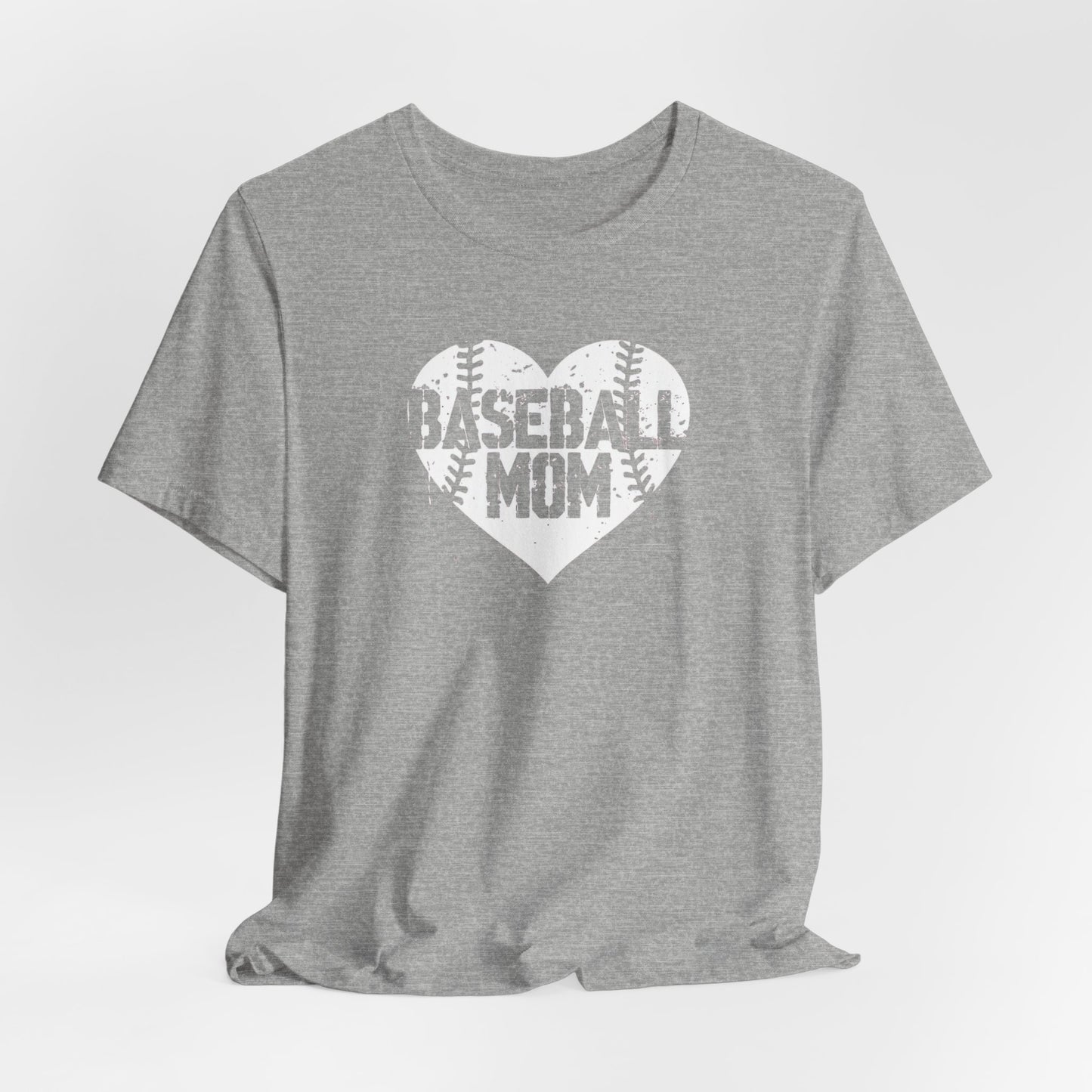 Baseball Mom Shirt, Game Day Shirt, Heart Baseball Shirt, Mother's Day Gift for Mom, Sports Mom Baseball Season Tee