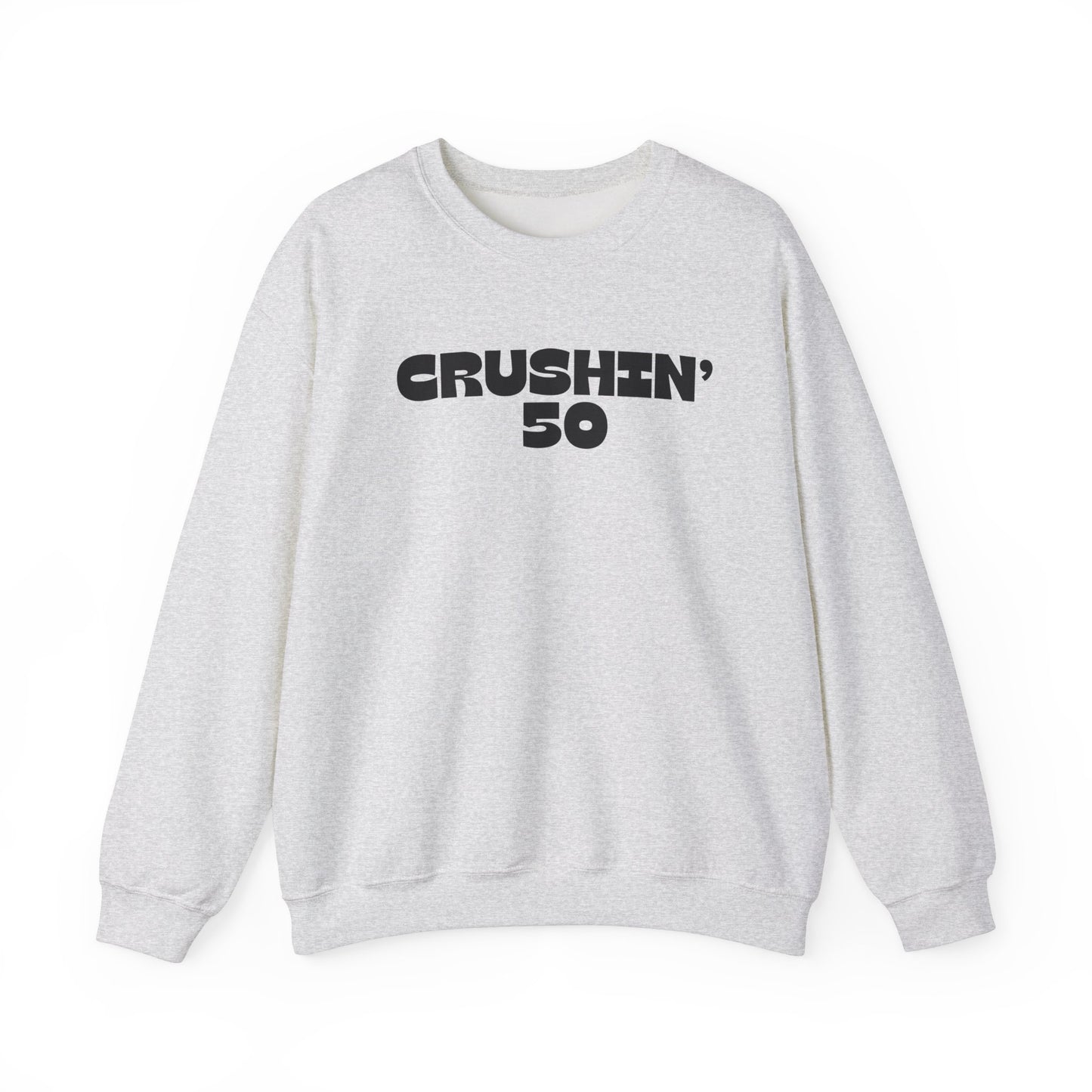 50th Birthday Sweatshirt, Crushin' 50 Crewneck, 50th Birthday gift for Milestone birthday, Vintage 1975 birthday