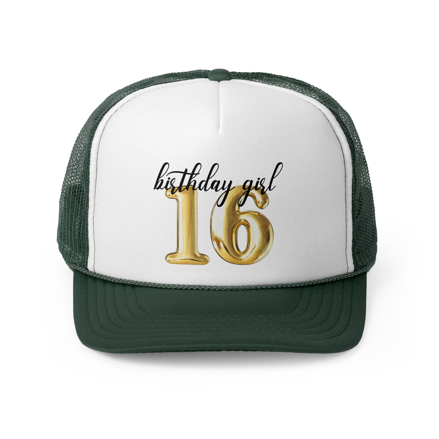 16th Birthday Girl Trucker Hat, Sweet 16 Birthday Crew Trucker Hats, 16th Birthday Gift, 16th Birthday Group Trucker Hats