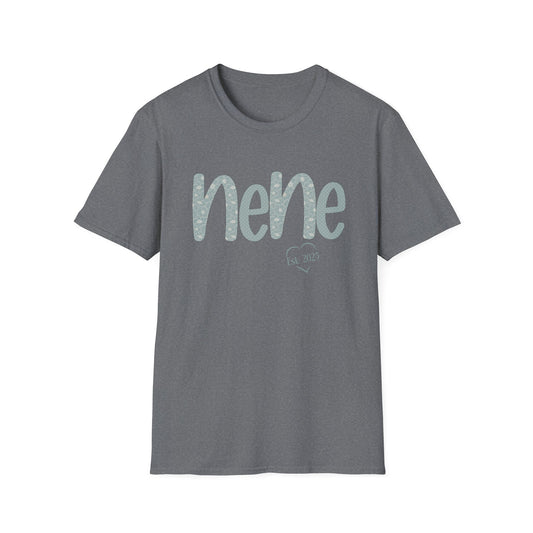 Custom Nene Est Shirt, Nene Floral Tee, Birthday Gift for Nene,  Gift For Mom, Gender Reveal Shirt, Gift from Grandkids, New Nene Gift