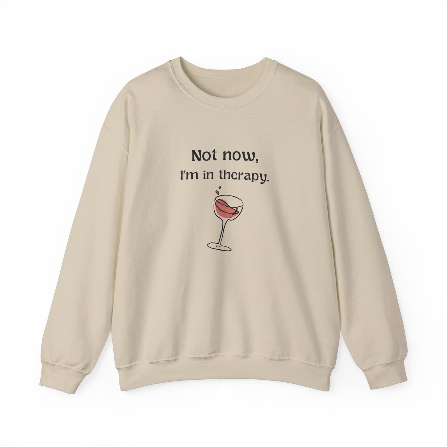 Not Now, I'm in Therapy Shirt Wine Therapy Hoodie Funny Wine Gift for Girlfriend Weekend Girls Day Group Therapy Day Drinking Gift for Her