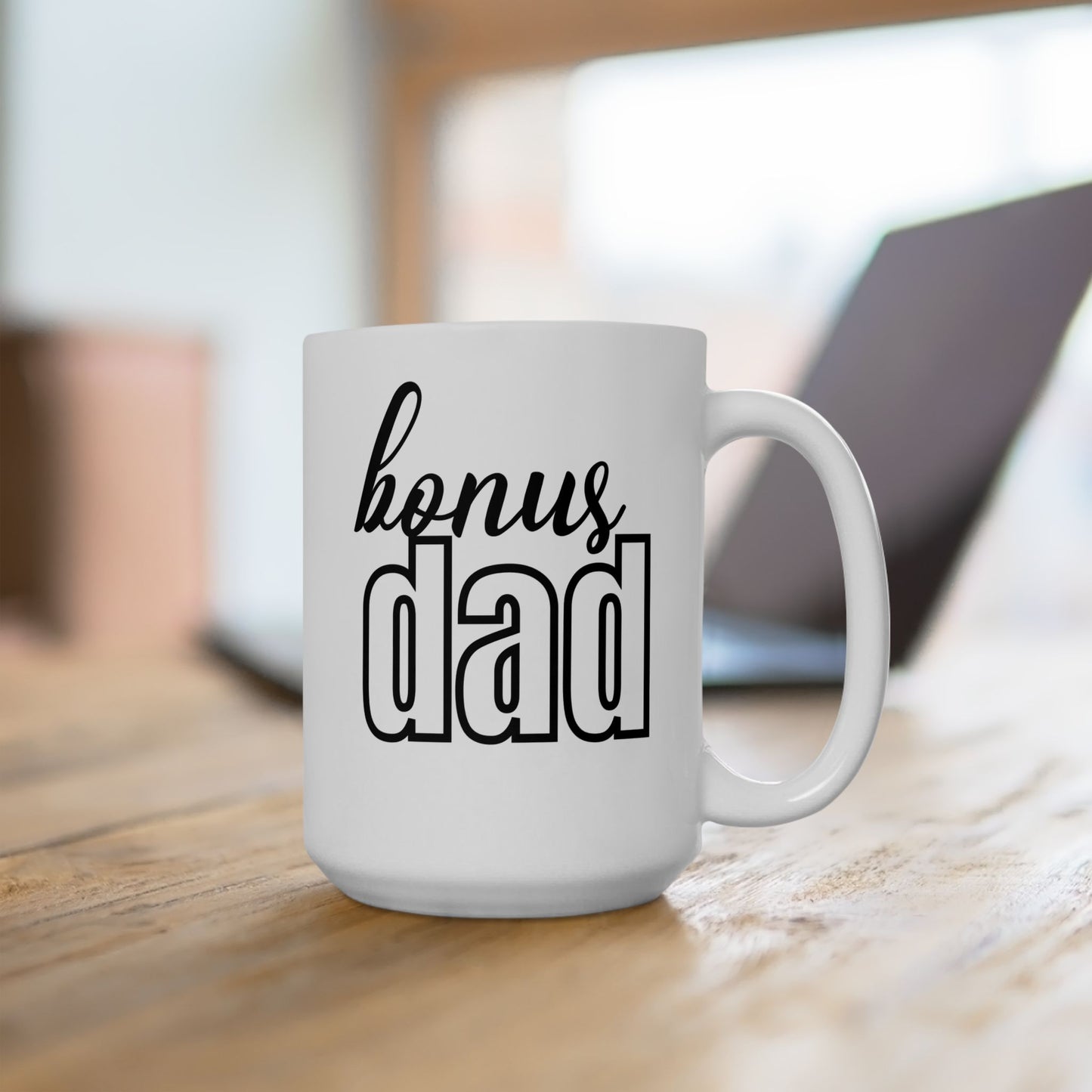 Custom Bonus Dad Mug, Kids Gift for Bonus Dad, Step Dad Mug, Personalized Dad Mug, Gift for Him