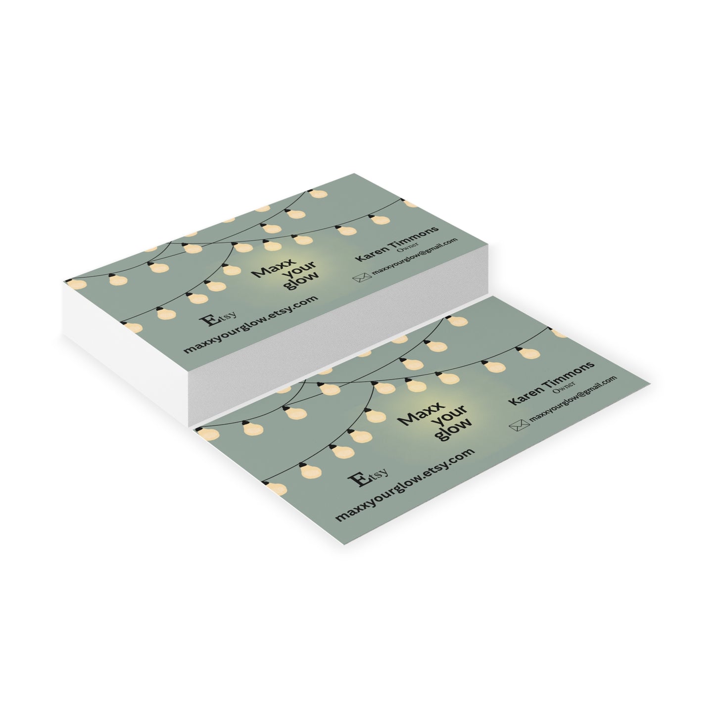 Maxx Your Glow Business Cards