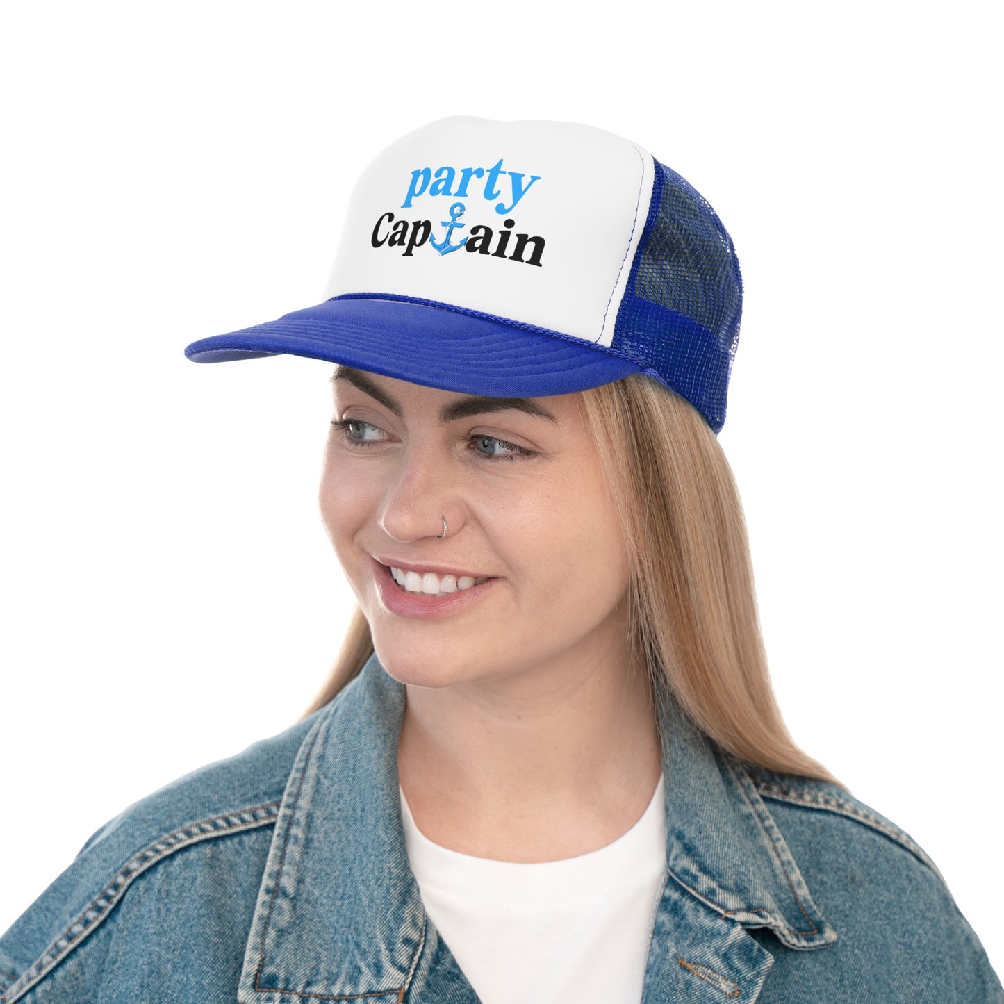 Party Captain Trucker Hat, Lake Day Hat, Boating Day Trucker Party, Bachelorette Trucker Hat, Girls Trip Trucker Hat Gift for Her