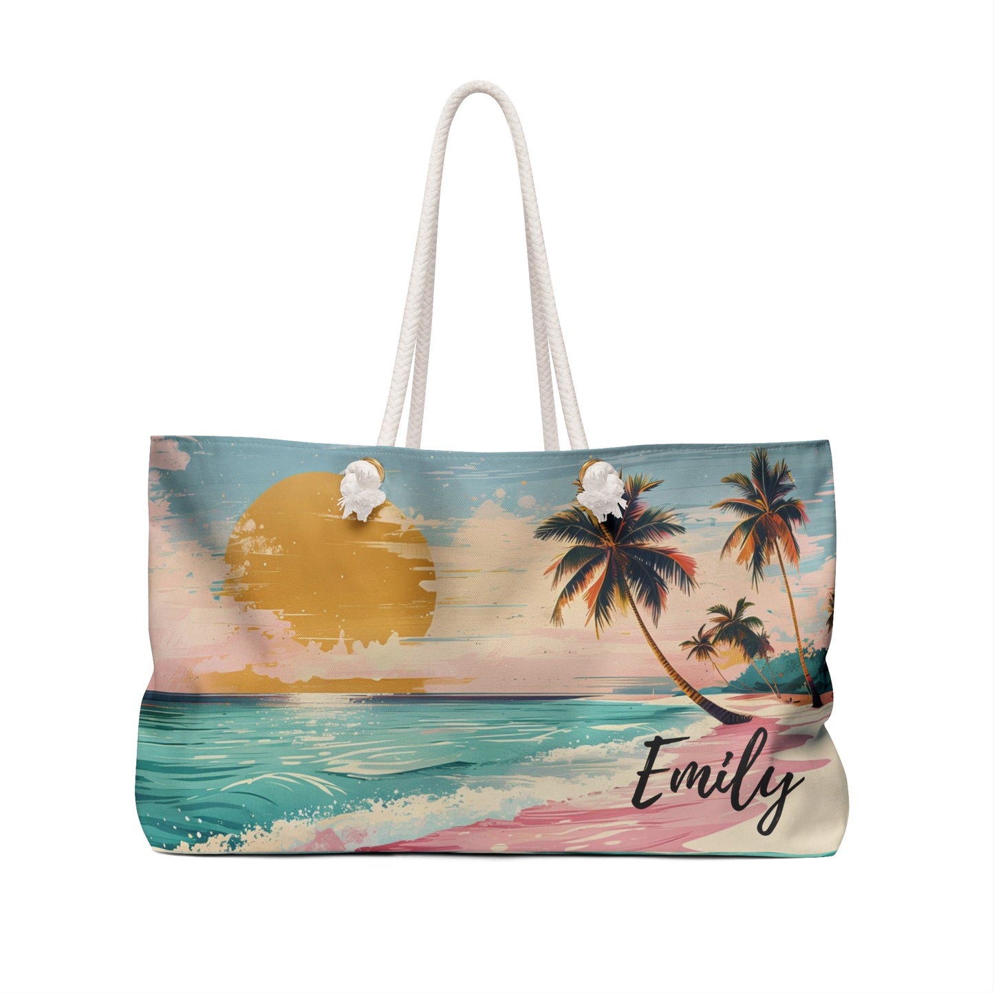 Personalized Beach Bag, Custom Beach Tote Bag, Pool Bag, Lake Bag, Girls Trip Bag, Weekender Bag