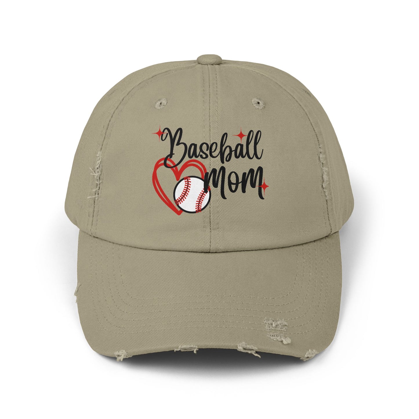 Baseball Mom Hat, Mom Baseball Hat, Baseball Mom Gift for Baseball Mom, Baseball Heart Hat, Mom Baseball Cap