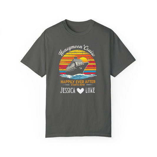 Honeymoon Cruise Shirt, Personalized Honeymoon Shirt, Just Married Shirts, Custom Cruise Shirts, Couples  Shirts