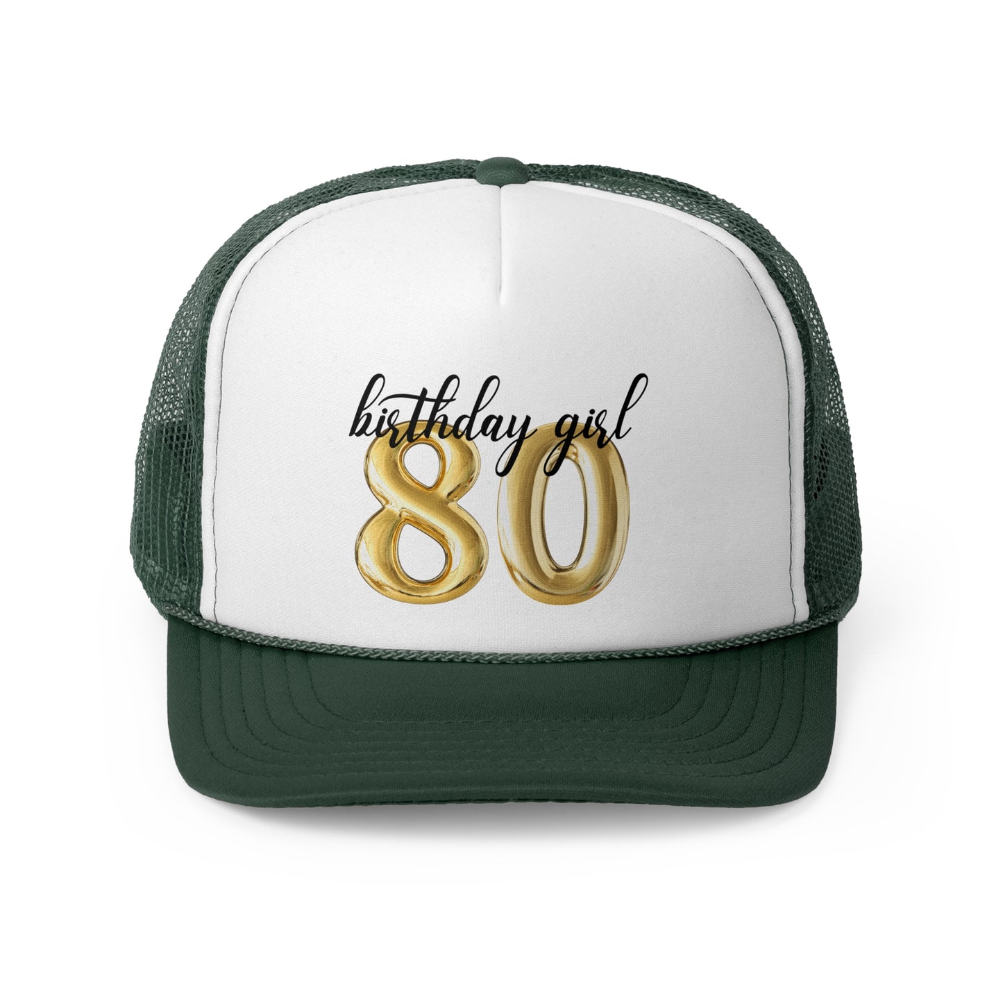 80th Birthday Girl Trucker Hat, 80th Birthday Crew Trucker Hats, Vintage 1945 Birthday Gift for Mom, Gift for Her