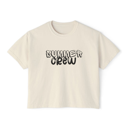 Black Summer Crew Boxy Tee