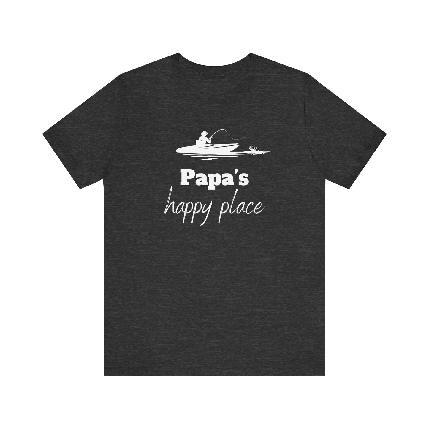 Papa's Happy Place, Gift for Papa, Grandpa Gift, PePaw Gift for, Papa Gift, Papa Shirt, Father's Day Gift for Dad