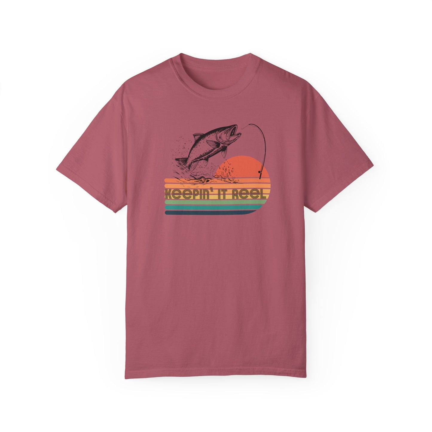 Keeping it Reel Retro Fishing Shirt, Father's Day Gift for Him, Fishing Aesthetic Men's Clothing, Fishing Gift for Dad, Birthday Gift for Dad