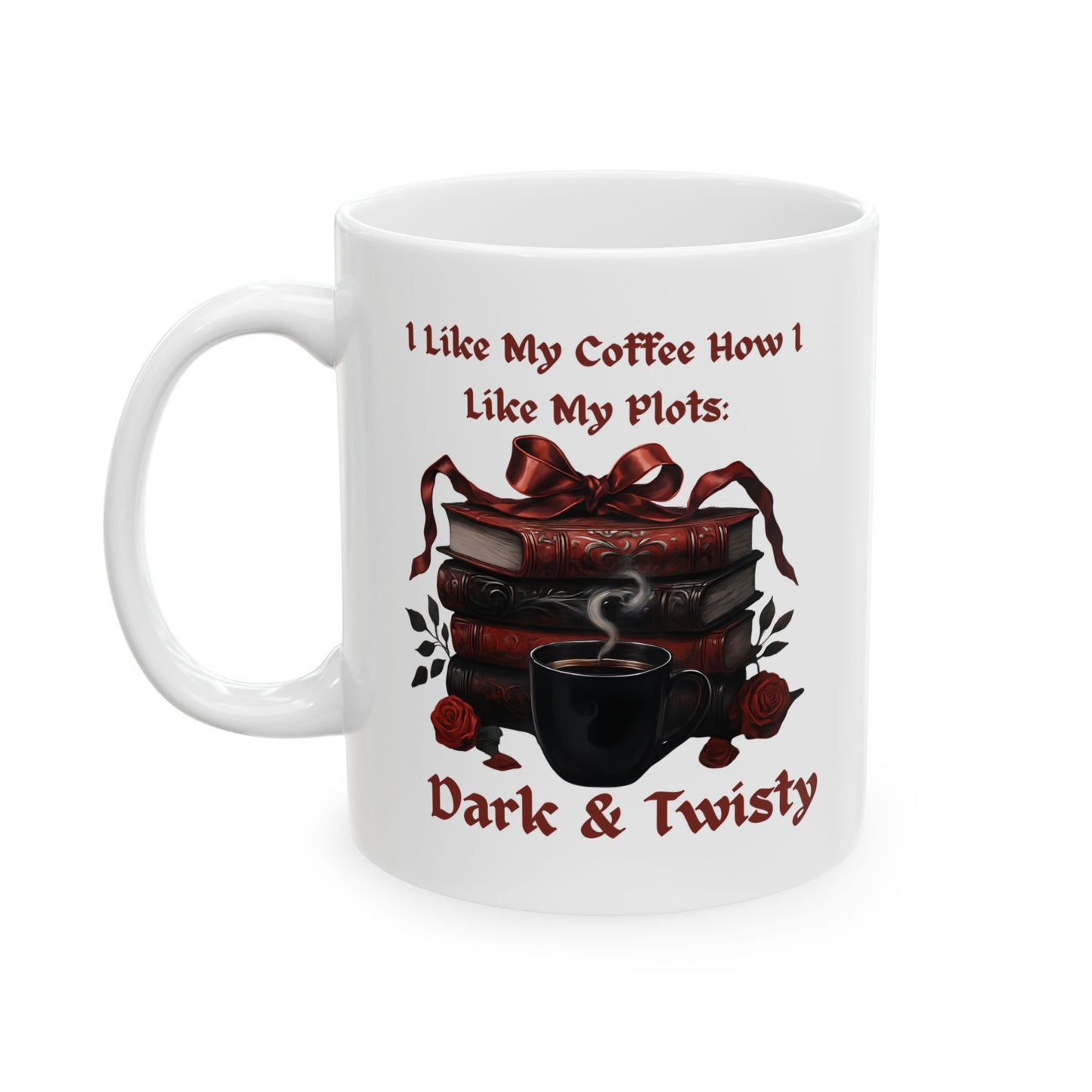 White Dark and Twisty Mug