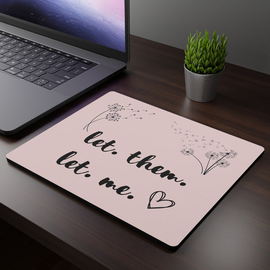 Blush Let Them Let Me Mouse Pad, Let Them Desk Accessories, Motivational Mouse Pad, Let Them Theory, Inspirational Gift