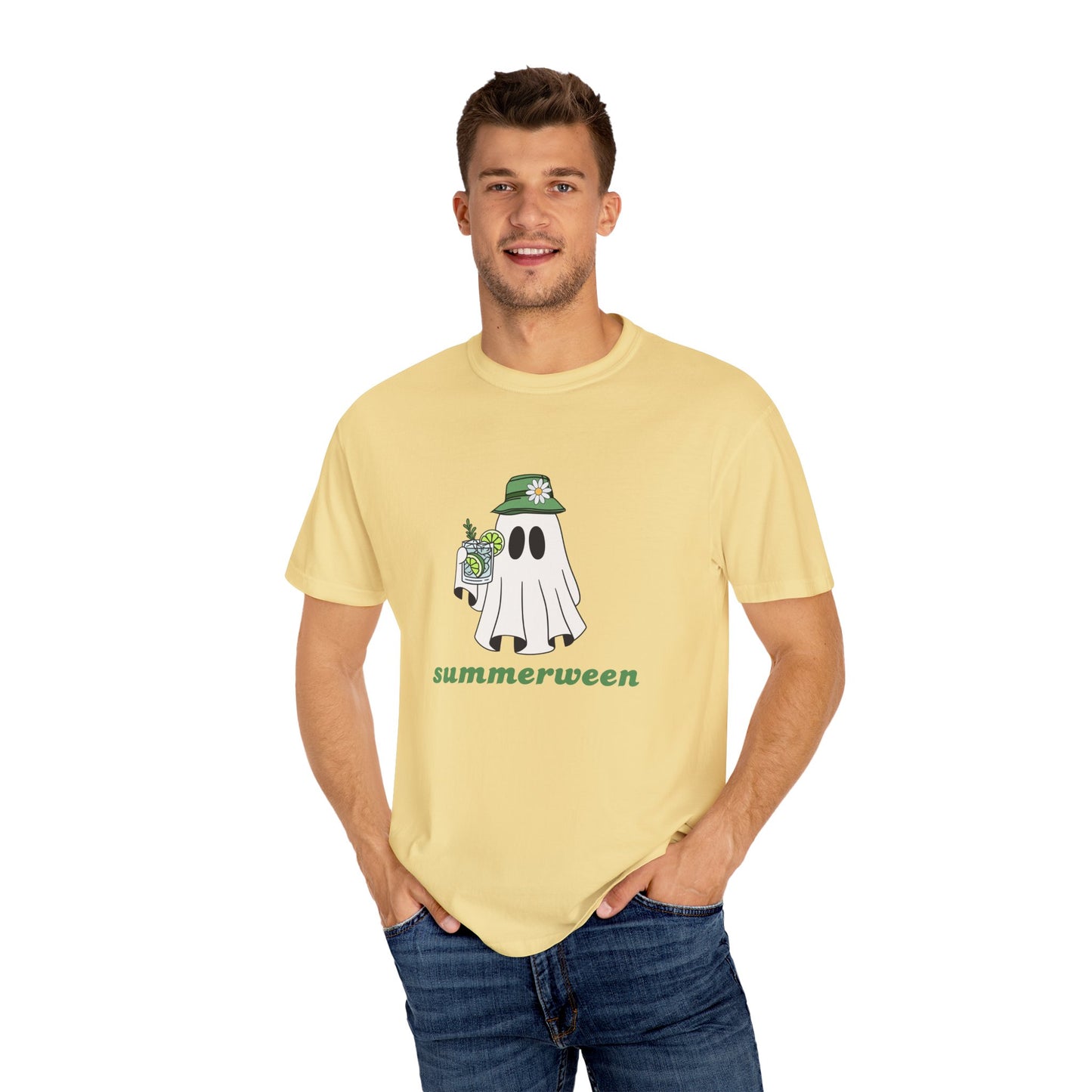 Summerween Ghost Shirt, Comfort Colors Summer Ghost Shirt, Summer Halloween Shirt, Summer Tee, Day Drinking Shirt