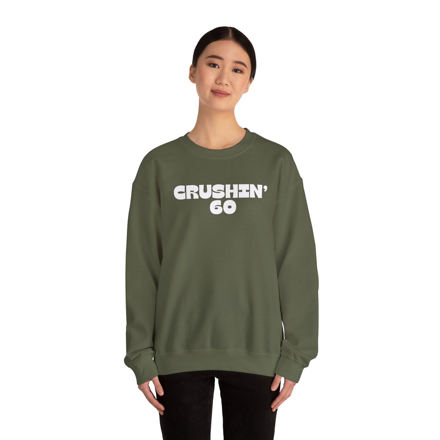 60th Birthday Sweatshirt, Crushin' 60 Sweatshirt, 60th birthday shirt, 60th Birthday gift for mom, Birthday gift for Grandma, 1965 birthday Shirt