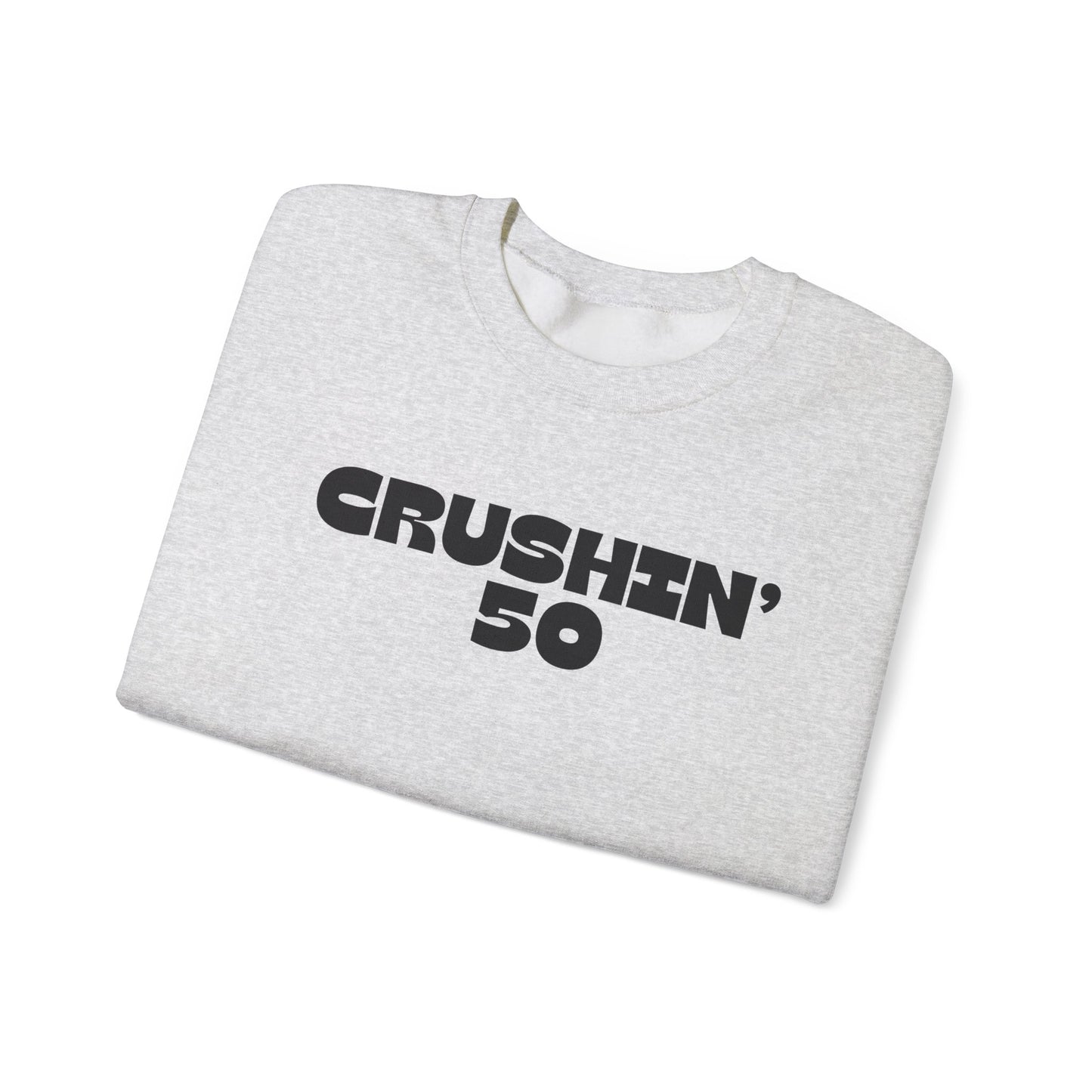 50th Birthday Sweatshirt, Crushin' 50 Crewneck, 50th Birthday gift for Milestone birthday, Vintage 1975 birthday