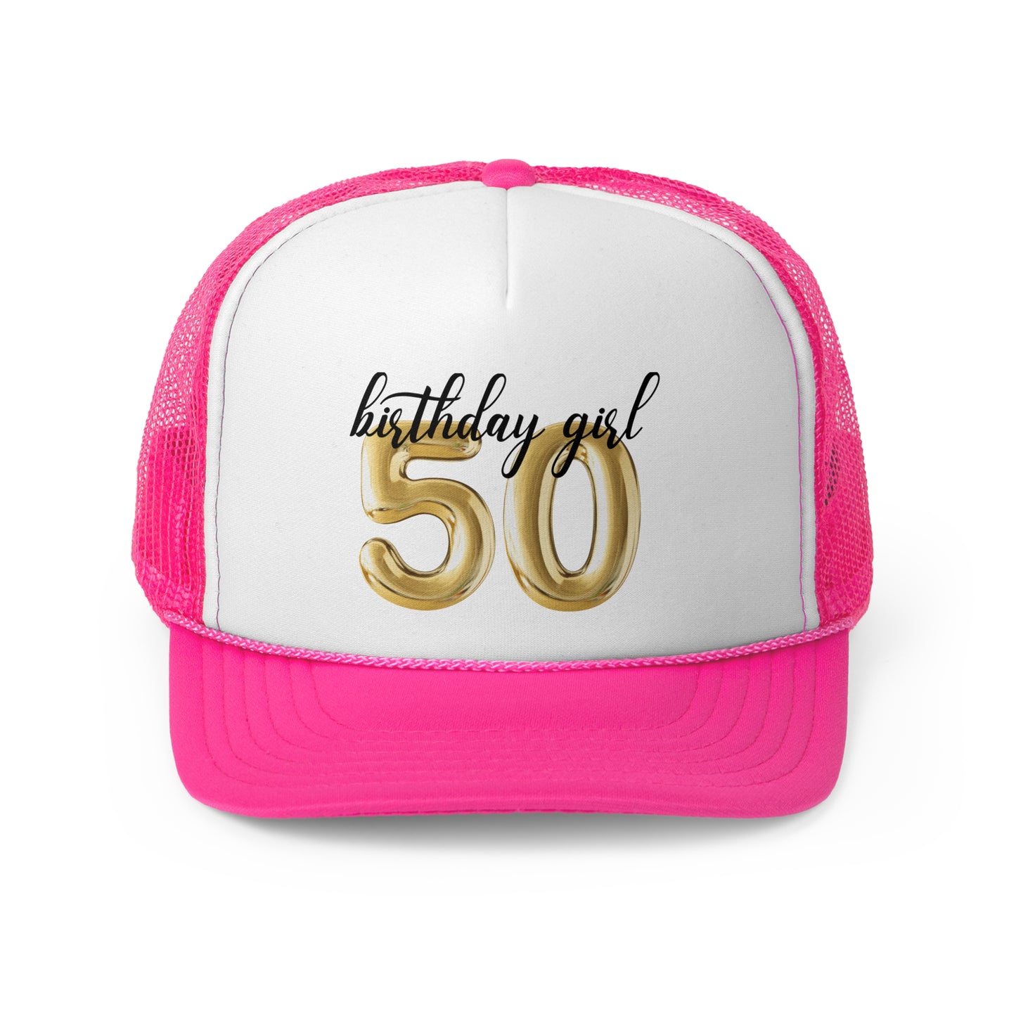 50th Birthday Girl Trucker Hat, 50th Birthday Crew Trucker Hats, Vintage 1975 Birthday Girls Trip Group Trucker Hats