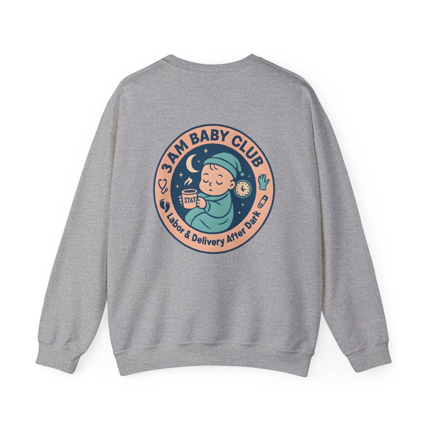 Personalized Labor and Delivery Nurse Sweatshirt, Custom Nurse Night Shift Shirt, RN Name Sweatshirt, Nurse Graduation Gift
