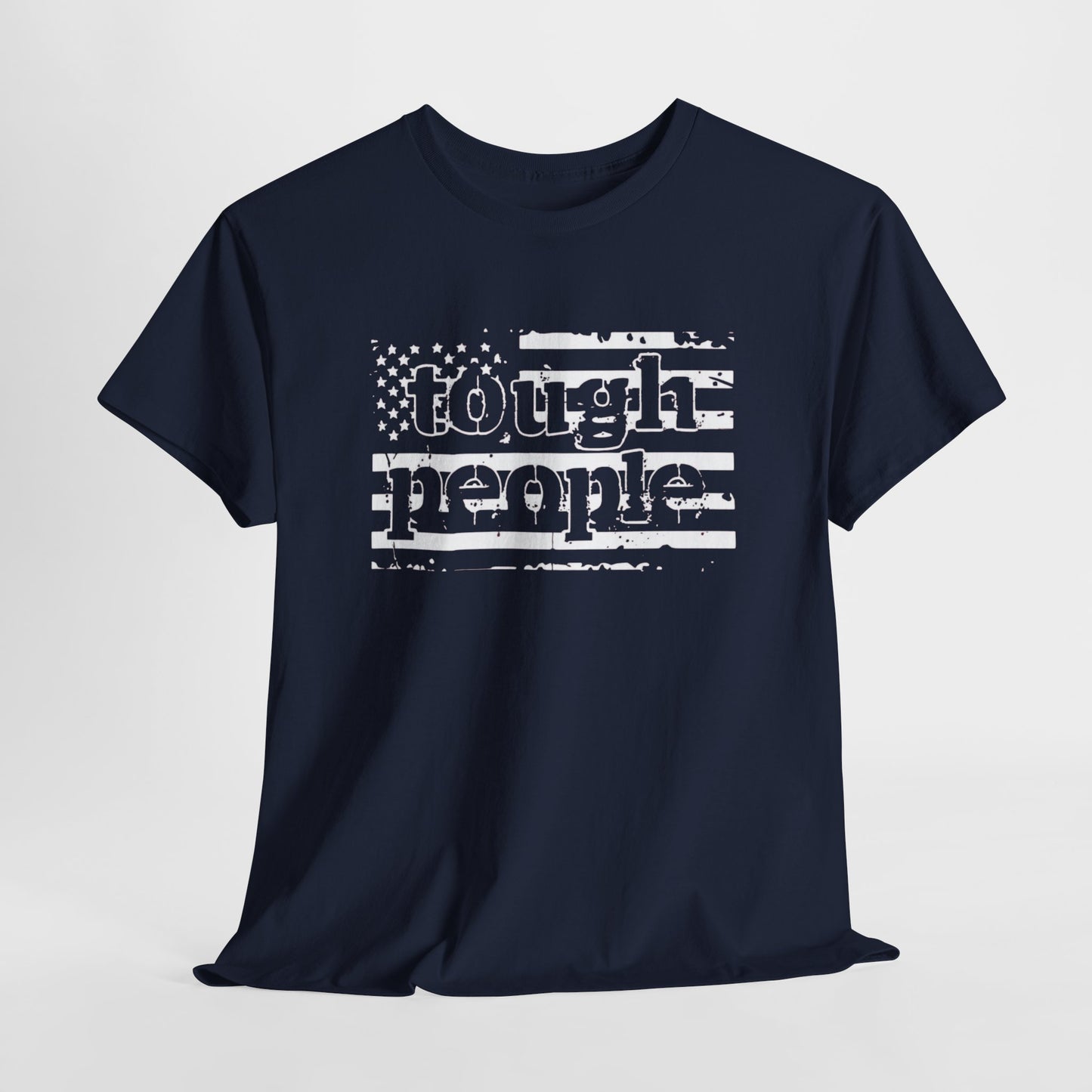 Women Tough People American Flag Shirt
