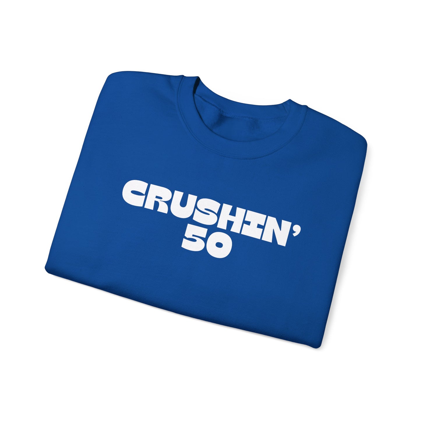 50th Birthday Sweatshirt, Crushin' 50 Crewneck, 50th Birthday gift for Milestone birthday, Vintage 1975 birthday