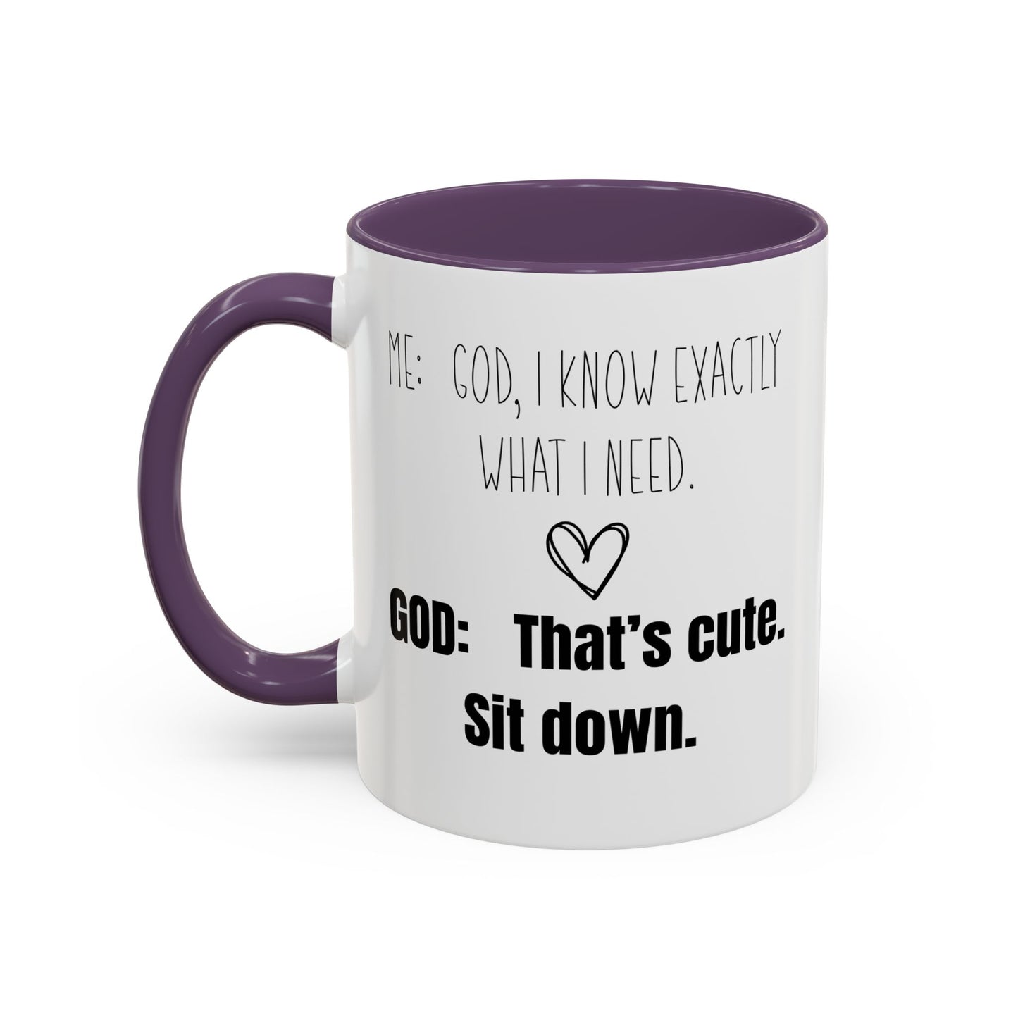 Me and God Mug, Funny Christian Mug, Gift for Christian Woman, Bible Study Mug, Christian Gift for Friend, Girlfriend Gift