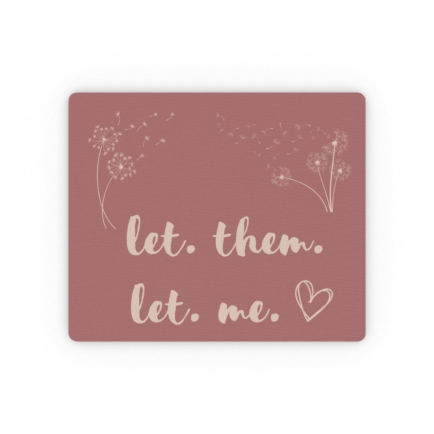 soft brick Let Them Let Me Mouse Pad Inspirational Gift Human Resource Positive Mindset Mouse Pad Home Office Gift for Co-worker