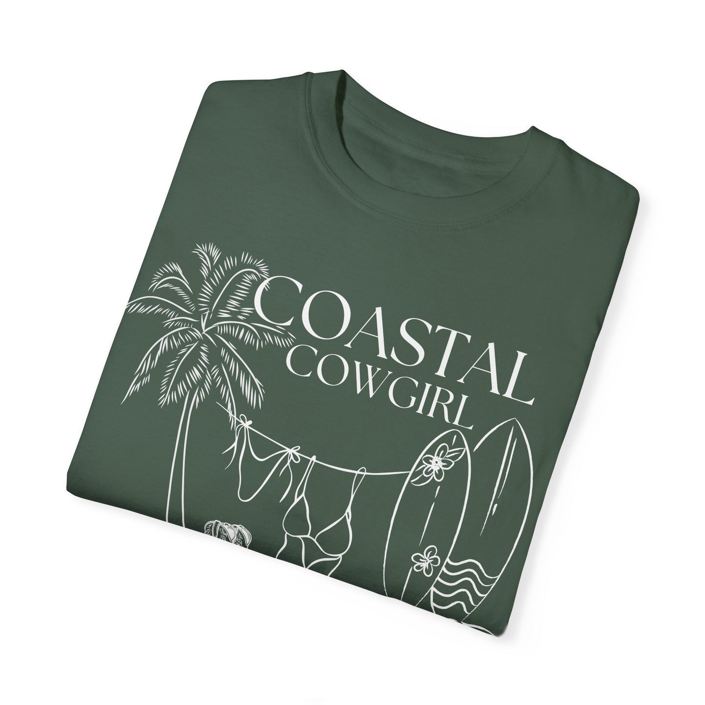 White Coastal Cowgirl Shirt, Comfort Colors Beach Shirt,