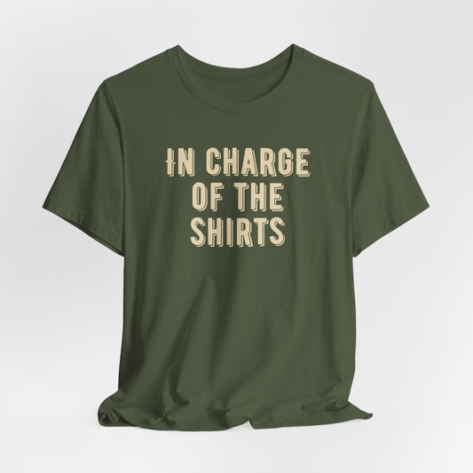 In charge of the shirts