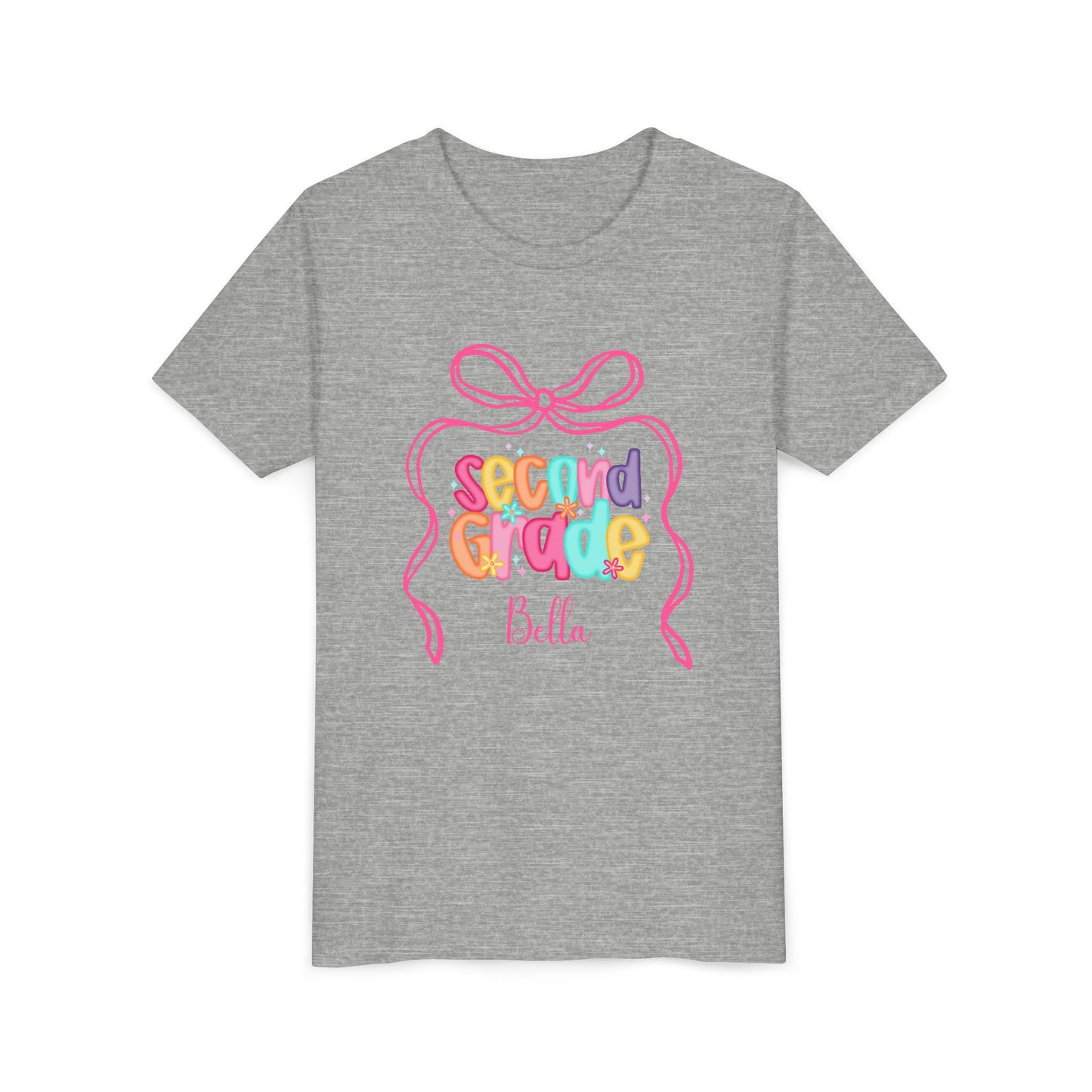 Personalized Girls Second Grade Shirt, Custom First Day of School Shirt, Back to School Shirt, 2nd Grade Shirt with Name