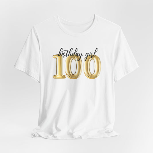 100th Birthday Girl Shirt! Gift for Grandma Birthday, Vintage 1925 Birthday Gift for Mom, Gift for Her, Gold 100th Birthday Tee