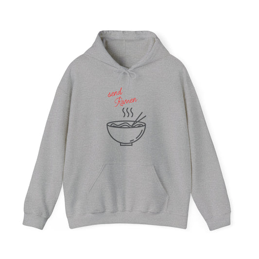 Send Ramen Hoodie, Foodie Sweatshirt, Unisex College Hoodie, Noodles Shirt, Pasta Shirt, Gift for College Student, Gift for Him, Gift for Her