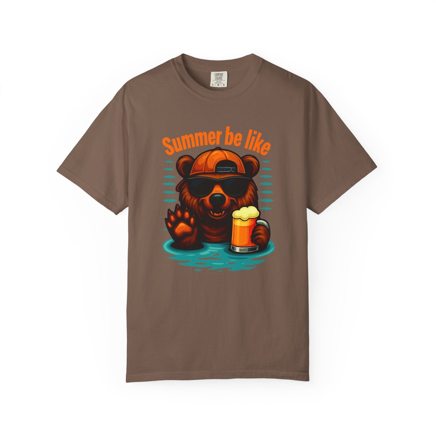 Summer Be Like Bear Shirt, Funny Dad Shirt, Summer Shirt, Mens Boating Shirt, Mens Pool Party Shirt, Camping Shirt, Gift for Him