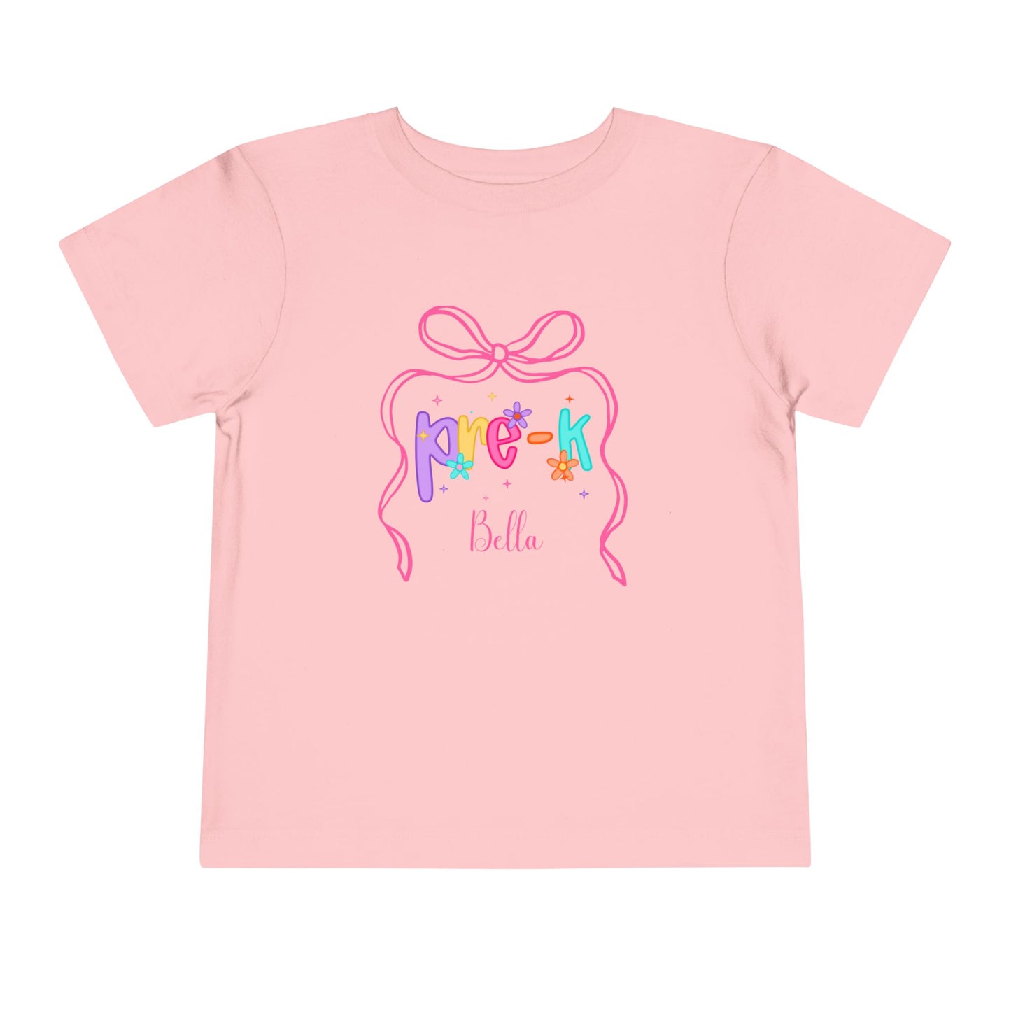 Personalized Girls Pre-K Shirt, Custom First Day of School Shirt, Back to School Shirt, Hello Pre-K Shirt with Name