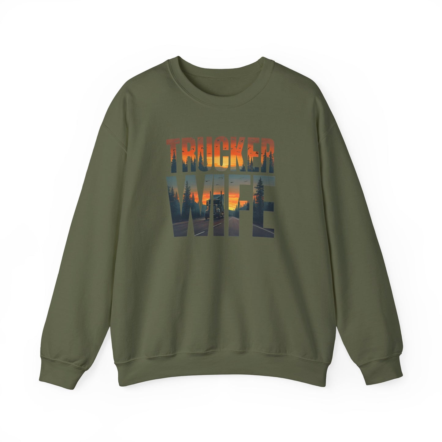 Trucker Wife Sweatshirt, Trucker's Wife Shirt, Truck Driver Wife Shirt, Trucker Life Shirt, Gift for Wife, Gift for Her